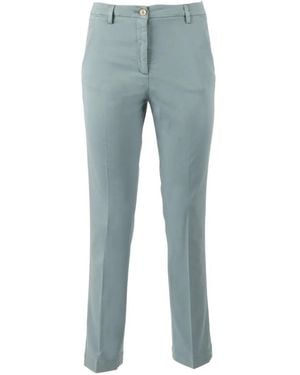 Briglia 1949 Pantalones Rectos Con Pinzas - Azul