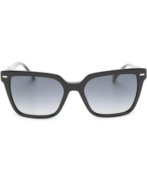 Carolina Herrera Square-Frame Logo-Detail Sunglasses - Grey