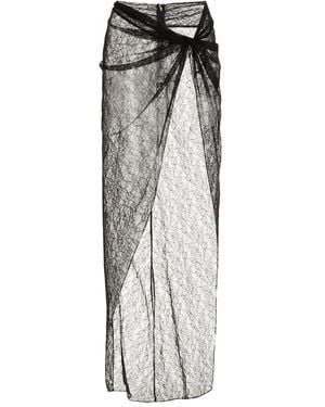 LAQUAN SMITH Lace Wrap Cover-up - グレー