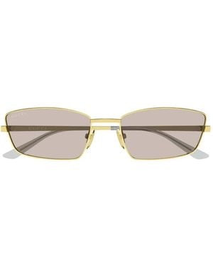 Gucci Rectangle-Frame Sunglasses - White