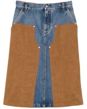 Stella McCartney Paneled Midi Skirt - Blue