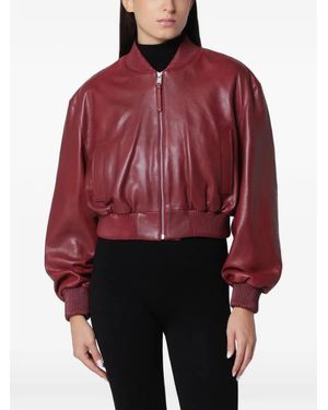 Arma Hannah Leather Jacket - Red