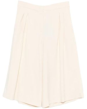 Twinset Pleated Shorts - White