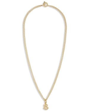 Roxanne Assoulin The Puffy Initial Necklace - White