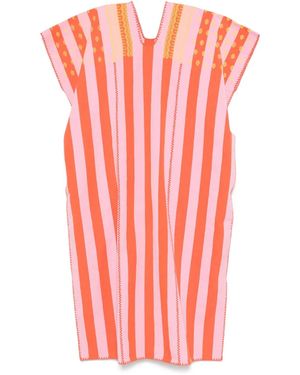 Pippa Holt Robe Mi-Longue À Rayures - Red