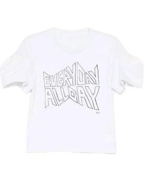 Sacai Short-Sleeve Graphic T-Shirt - White