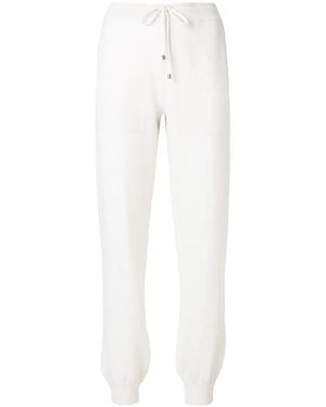 Barrie Romantic Timeless Cashmere Jogging Trousers - White