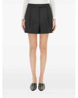Thelatest Shorts Bea Con Pieghe - Nero