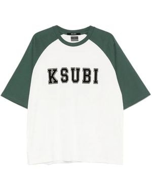 Ksubi 99 Biggie Raglan-Sleeve T-Shirt - Green