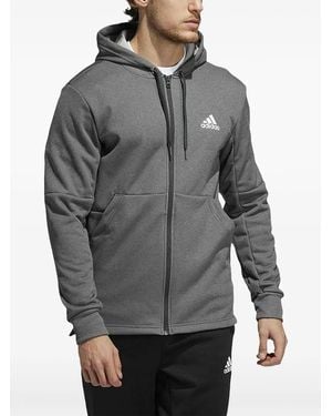 adidas Zip-Up Hoodie - Gray