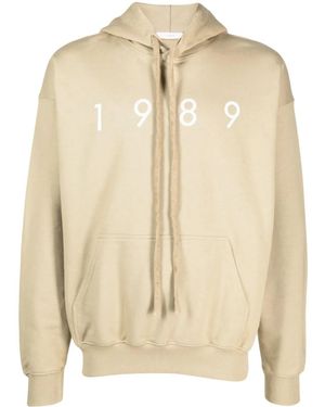 1989 STUDIO Hoodie En Coton À Logo Imprimé - Neutre