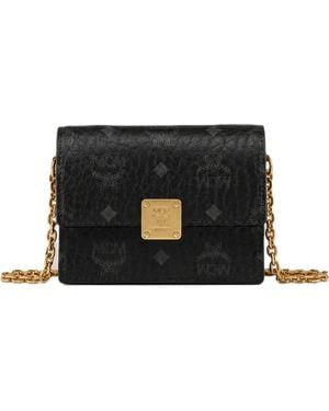 MCM Portefeuille À Logo Embossé - Black