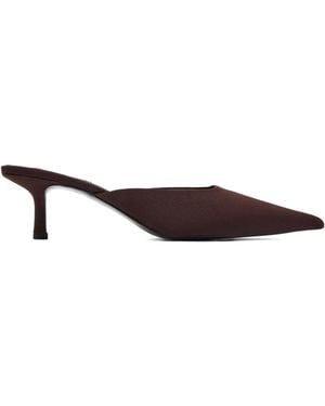 Senso 65Mm Pointed-Toe Kitten-Heel Mules - Brown