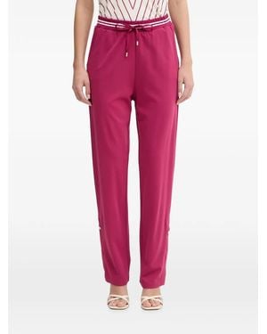 Liu Jo Drawstring-Waist Track Trousers - Red