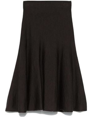 KHAITE Mayu Midi Skirt - Black