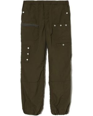 Undercover Contrast-Pocket Cargo Trousers - Green