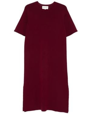 Bompard Robe Mi-Longue À Encolure Ronde - Red