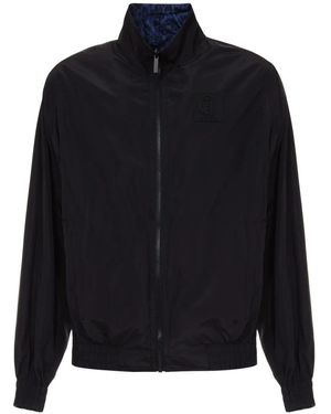 Just Cavalli Reversible Zip-Up Lightweight Jacket - Blue