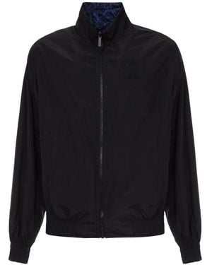 Just Cavalli Wendbare Jacke mit Reißverschluss - Blau