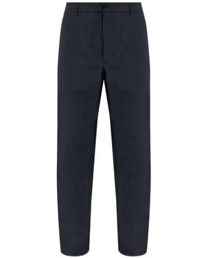Moncler Pantalon Technical À Patch Logo - Blue
