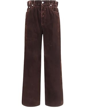 Miu Miu Pantalon À Taille Élastiquée - Noir