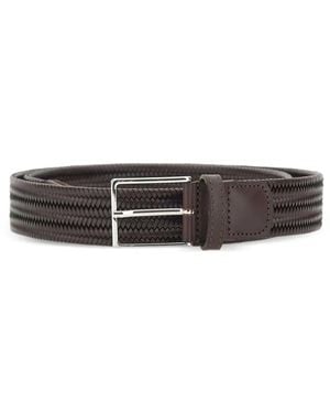Athison Leather Belt - White