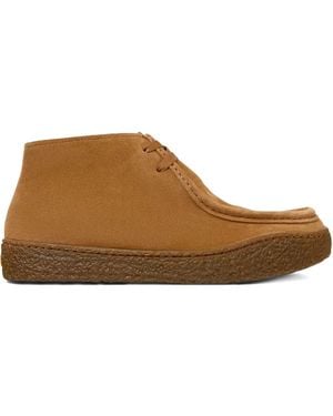Camper Desert Boots Peu Terreno En Daim À Lacets - Marron