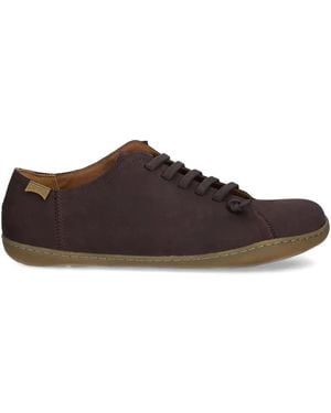 Camper Lace-Up Low-Top Trainers - Brown