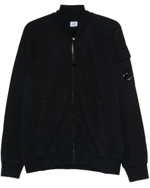 C.P. Company Lens-Pocket Bomber Jacket - Black