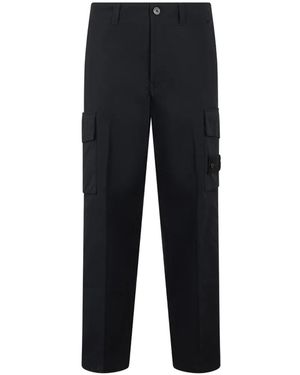 Stone Island 3100021 All-Weather Canvas_S.I. Ghost Cargohose - Blau