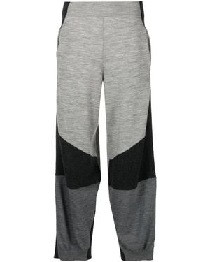 Stella McCartney Colour-Block Knitted Trousers - Grey
