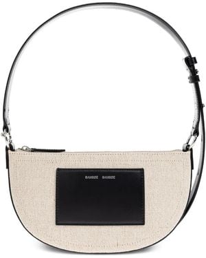Samsøe & Samsøe Samoon Logo-Embossed Shoulder Bag - Natural