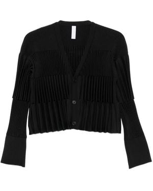CFCL Pleated Cardigan - Black