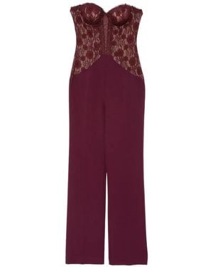 Aniye By Lace-Panelled Jumpsuit - Purple