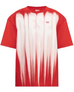 DIESEL Logo-Print T-Shirt - Red