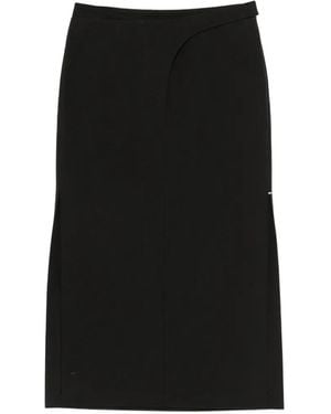 Sportmax Spsvelo Slit Midi Skirt - Black