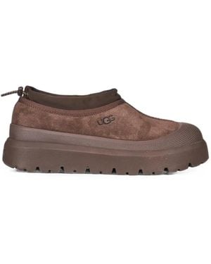 UGG Suede Slip-On Boots - Brown