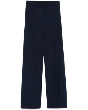 Emporio Armani Textured Trousers - Blue