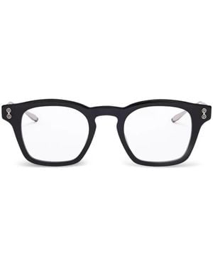 Akoni Wise Square-Frame Glasses - Black
