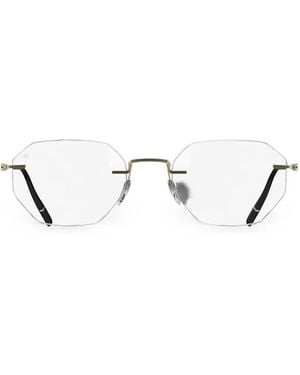 Silhouette Bril Met Geometrisch Montuur - Wit