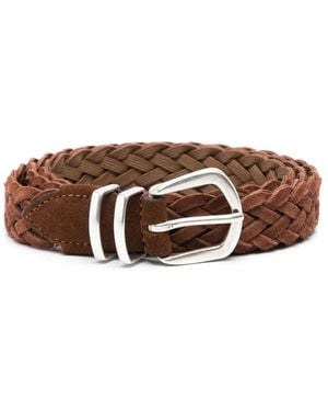 Eleventy Ceinture À Design Tressé - Marron