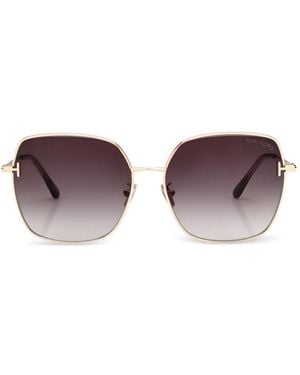 Tom Ford Bril Met Vierkant Montuur - Paars