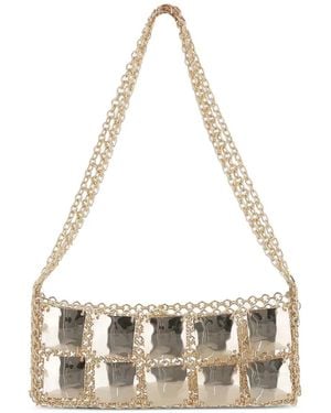 Silvia Gnecchi Chain-Plated Shoulder Bag - White