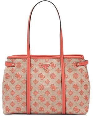 Guess Beyza logo-print tote bag - Rosa