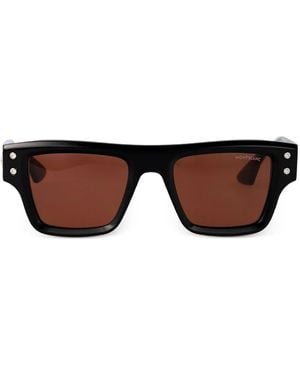 Montblanc Sonnenbrille Mit Eckigem Gestell - Braun