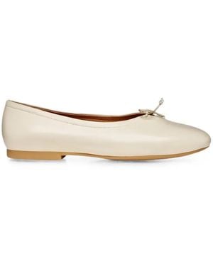 Geox Palmaria Bow-Detail Ballet Flats - White