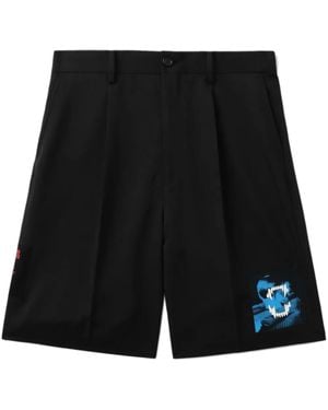 Undercover Pressed-Crease Shorts - Black