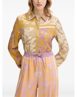 Silvian Heach Print Shirt - Yellow
