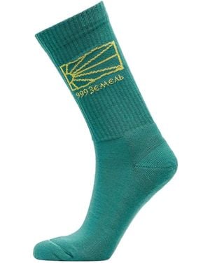 Rassvet (PACCBET) Knit Logo Socks - Green