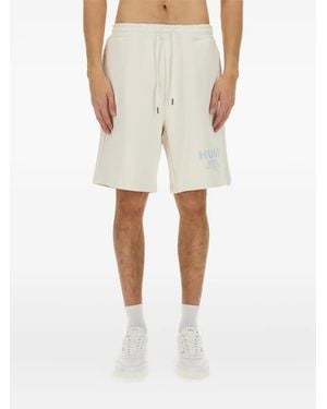 BOSS Logo-print Drawstring Shorts - ナチュラル